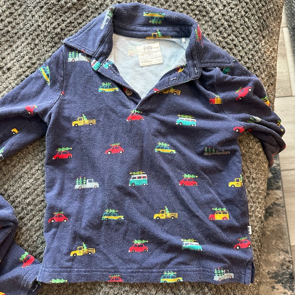 Little Sleepies play top holiday trucks 4T